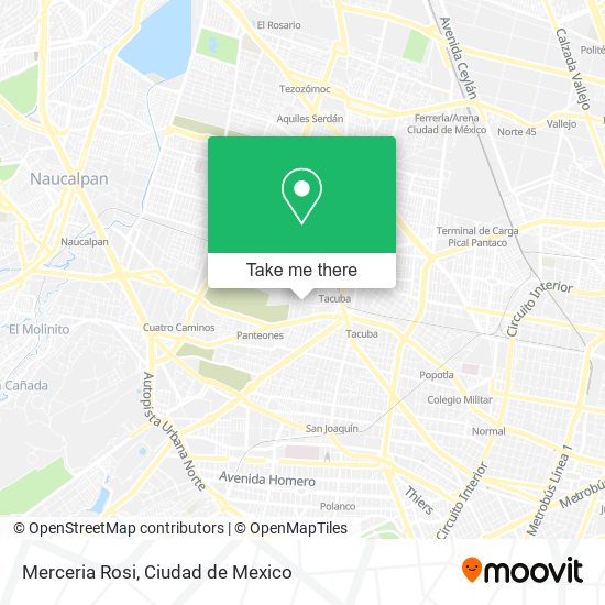 Merceria Rosi map