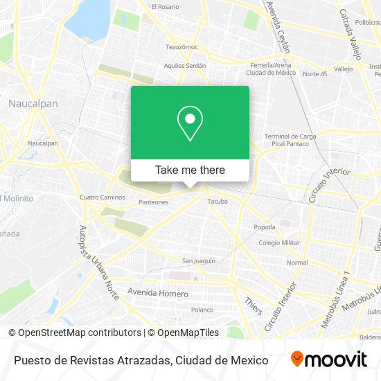 Puesto de Revistas Atrazadas map