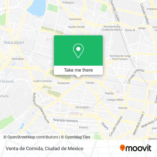 Venta de Comida map