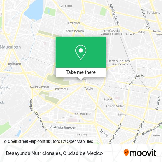 Mapa de Desayunos Nutricionales
