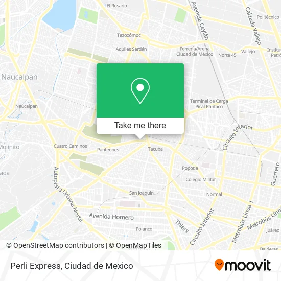 Mapa de Perli Express