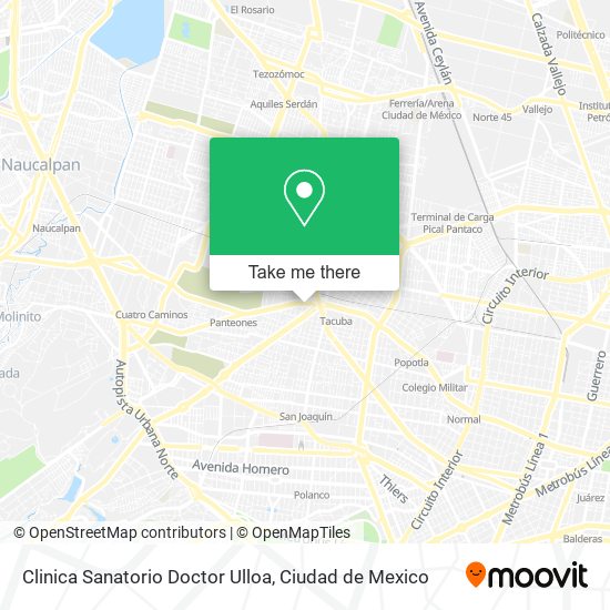 Clinica Sanatorio Doctor Ulloa map