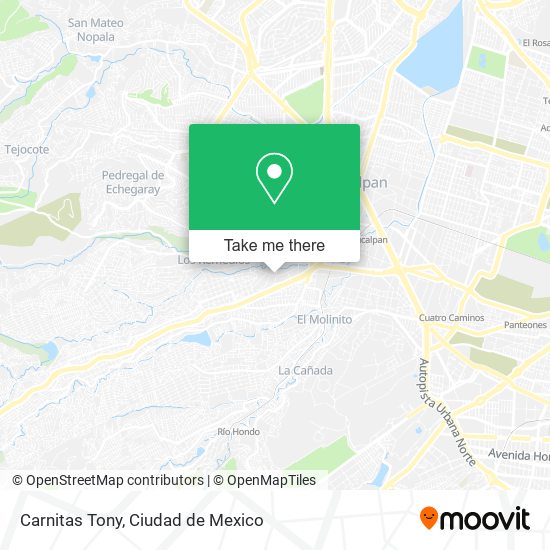 Carnitas Tony map