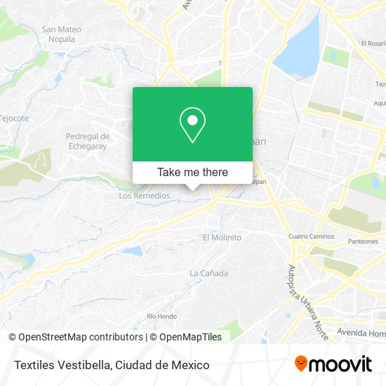 Textiles Vestibella map