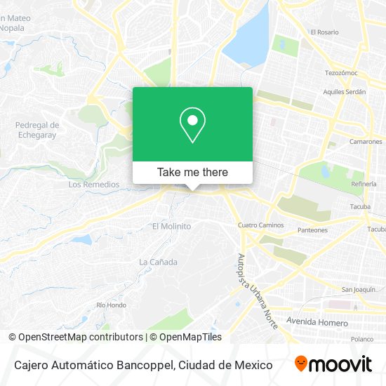 Cajero Automático Bancoppel map