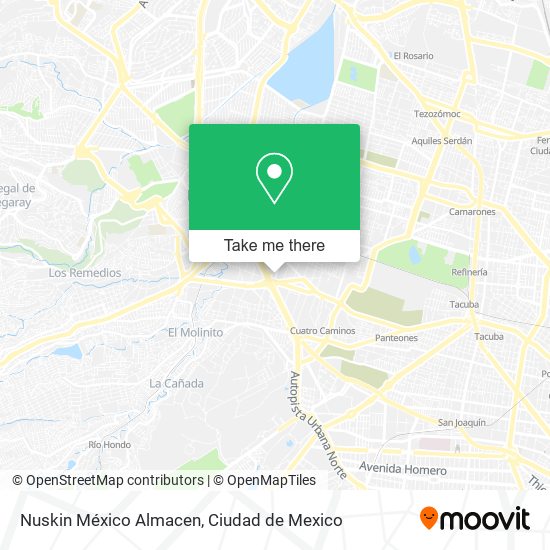 Nuskin México Almacen map