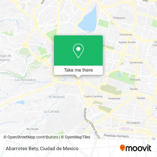 Abarrotes Bety map