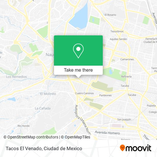 Mapa de Tacos El Venado