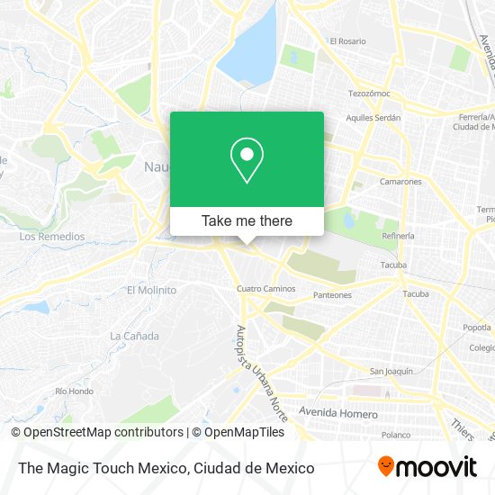 Mapa de The Magic Touch Mexico