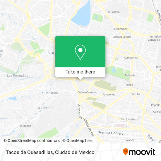 Mapa de Tacos de Quesadillas