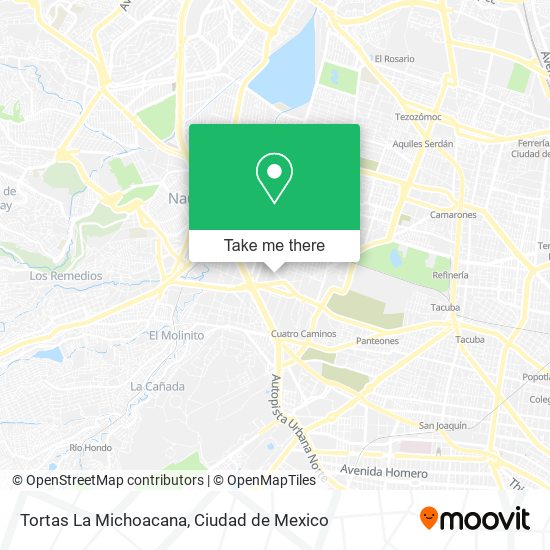 Mapa de Tortas La Michoacana