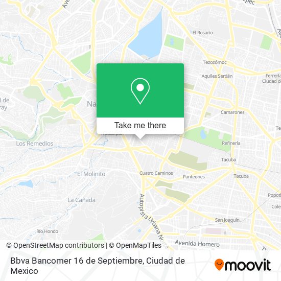 Bbva Bancomer 16 de Septiembre map