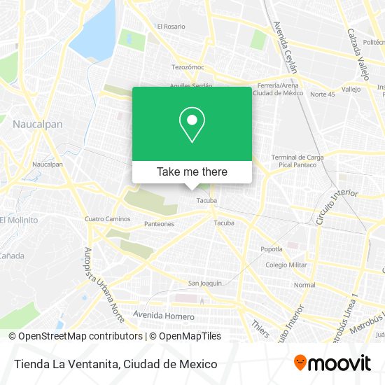 Mapa de Tienda La Ventanita