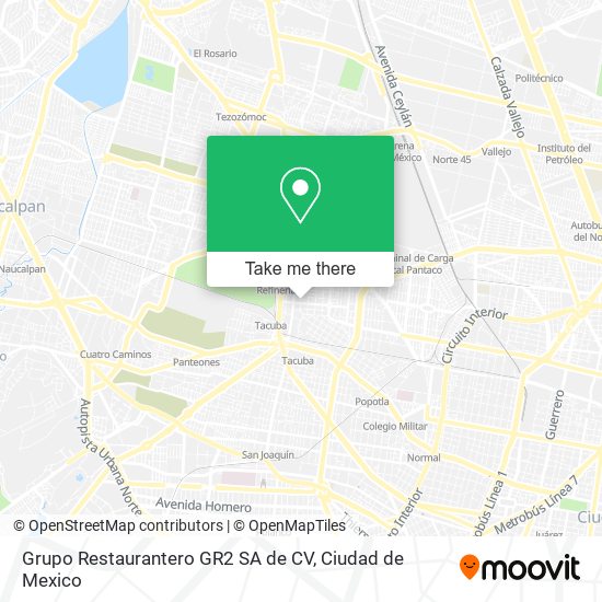 Grupo Restaurantero GR2 SA de CV map