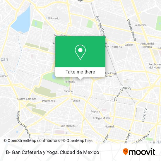 Mapa de B- Gan Cafeteria y Yoga