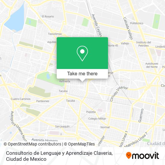 Consultorio de Lenguaje y Aprendizaje Claveria map