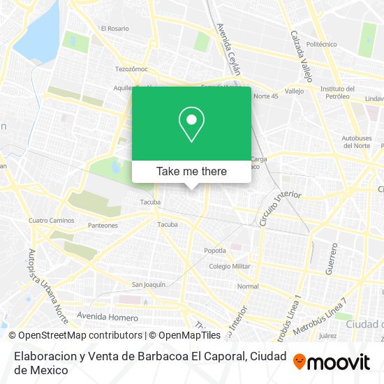 Elaboracion y Venta de Barbacoa El Caporal map
