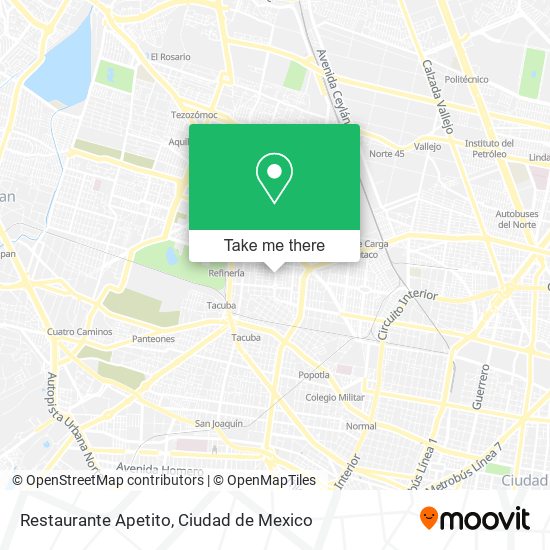 Mapa de Restaurante Apetito
