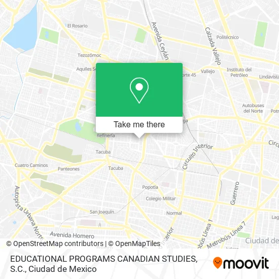Mapa de EDUCATIONAL PROGRAMS CANADIAN STUDIES, S.C.