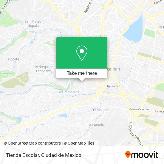 Mapa de Tienda Escolar