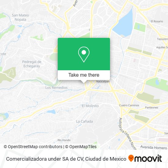 Mapa de Comercializadora under SA de CV