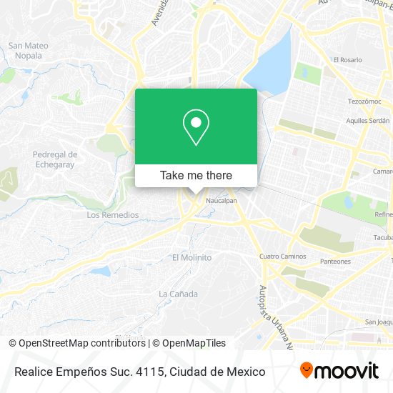 Mapa de Realice Empeños Suc. 4115