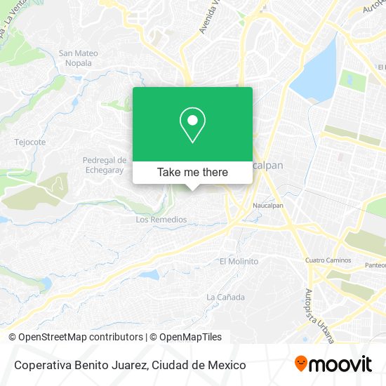 Coperativa Benito Juarez map