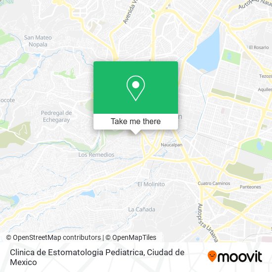 Clinica de Estomatologia Pediatrica map