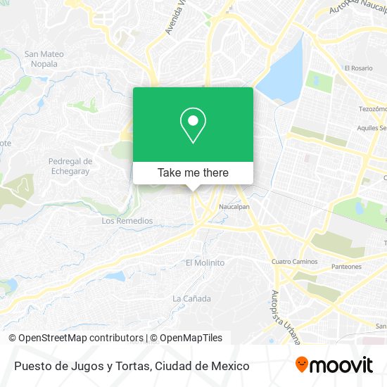 Mapa de Puesto de Jugos y Tortas