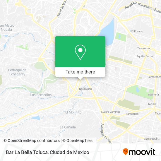 Mapa de Bar La Bella Toluca