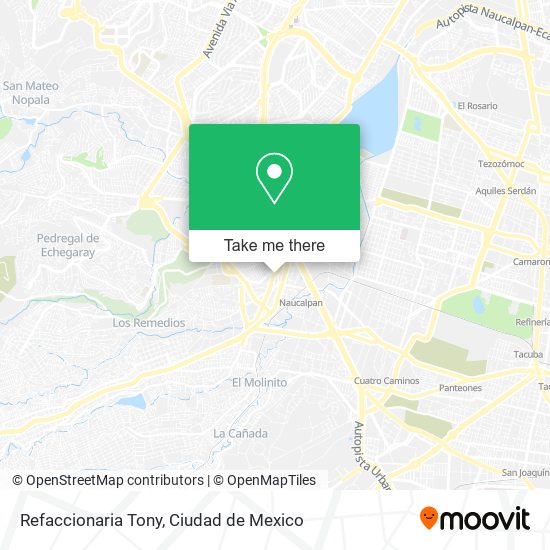 Refaccionaria Tony map