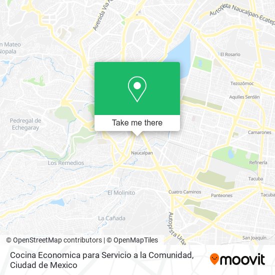 Cocina Economica para Servicio a la Comunidad map