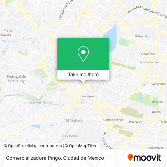 Mapa de Comercializadora Pingo