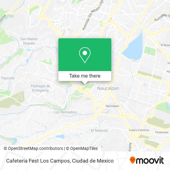 Cafeteria Fest Los Campos map