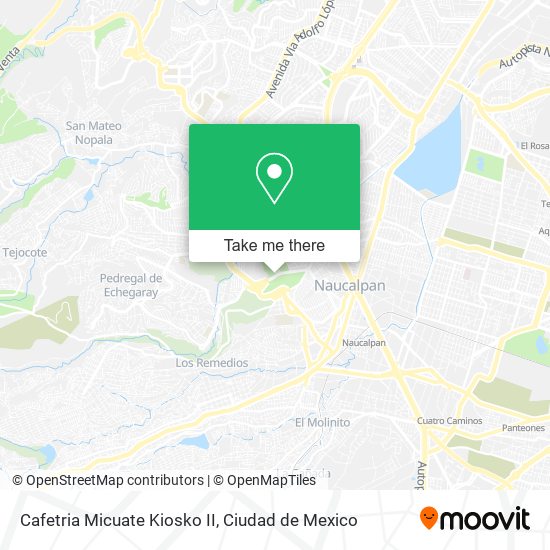 Mapa de Cafetria Micuate Kiosko II