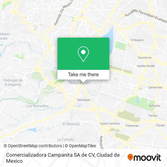 Comercializadora Campanita SA de CV map