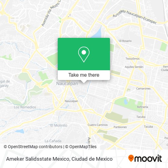 Ameker Salidsstate Mexico map