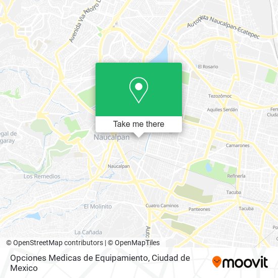 Opciones Medicas de Equipamiento map