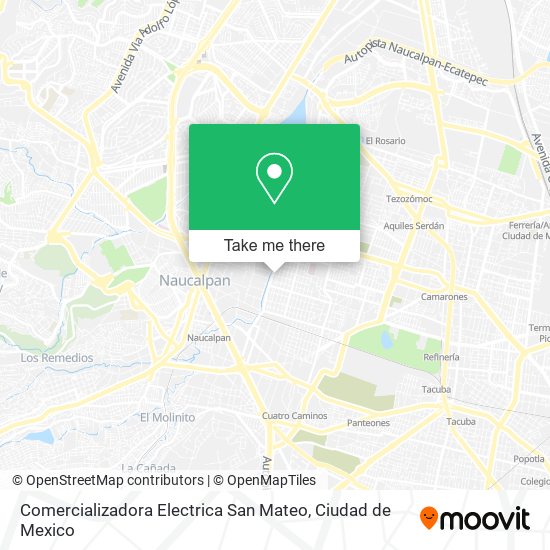 Mapa de Comercializadora Electrica San Mateo