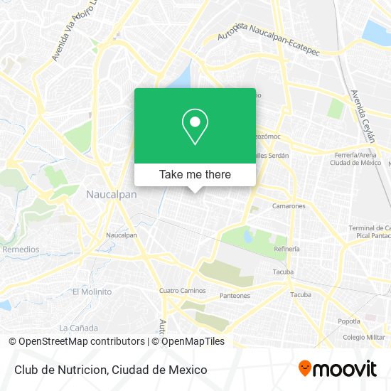 Mapa de Club de Nutricion