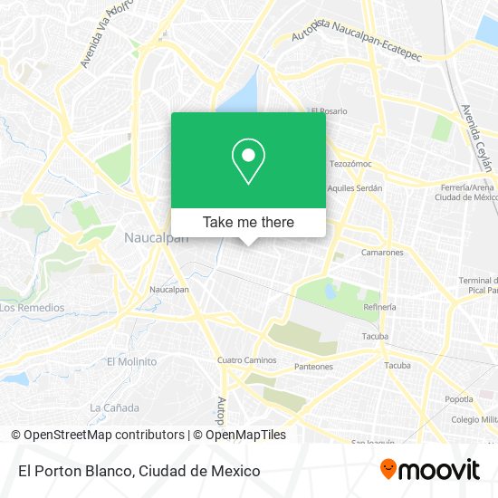 Mapa de El Porton Blanco