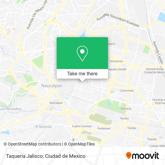 Mapa de Taqueria Jalisco