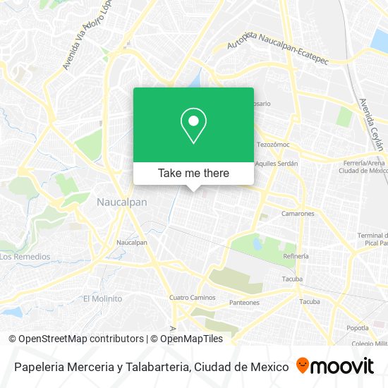 Mapa de Papeleria Merceria y Talabarteria