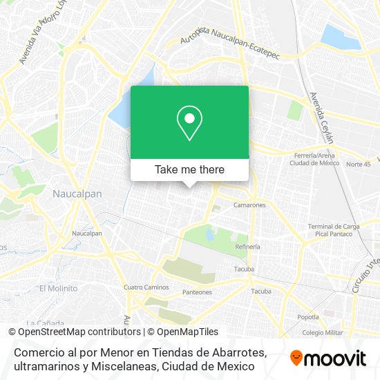 Comercio al por Menor en Tiendas de Abarrotes, ultramarinos y Miscelaneas map