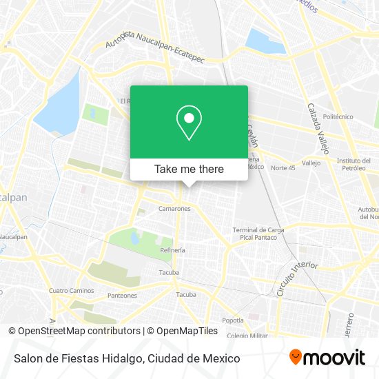 Mapa de Salon de Fiestas Hidalgo