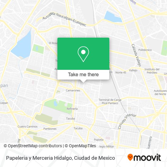 Papeleria y Merceria Hidalgo map