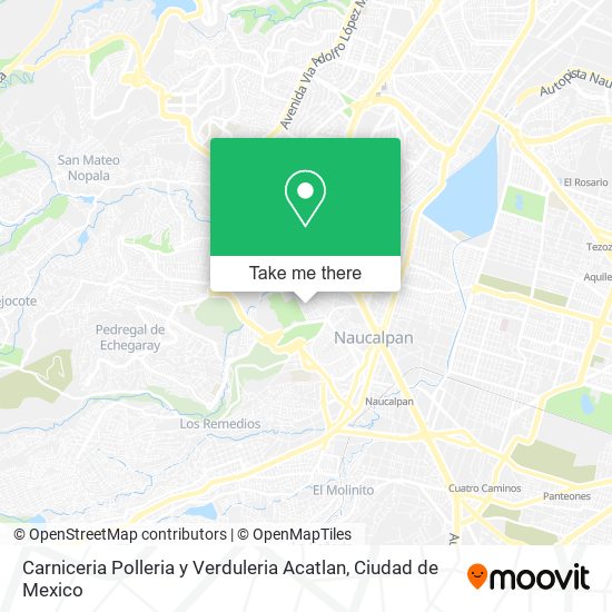 Carniceria Polleria y Verduleria Acatlan map