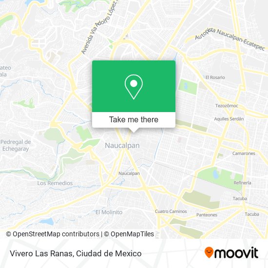 Vivero Las Ranas map