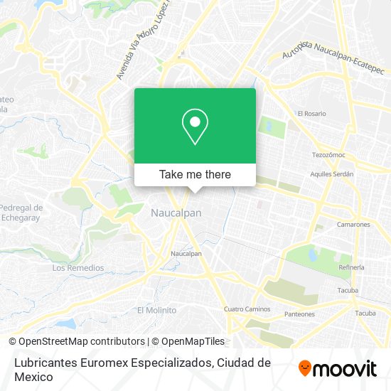 Mapa de Lubricantes Euromex Especializados