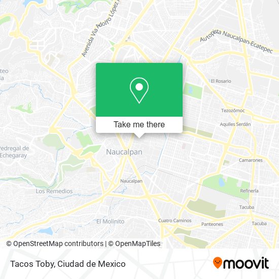 Mapa de Tacos Toby